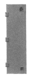 Cannon 1006 HO Scale Detail Part EMD Radiator Compartment Doors 22 x 78", Latched