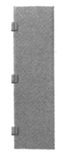 Cannon 1005 HO Scale Detail Part EMD Radiator Compartment Doors 22 x 78", Plain