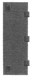 Cannon 1004 HO Scale Detail Part EMD Radiator Compartment Doors 22 x 65", Latched