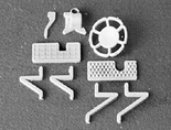 Detail Associates 6402 HO Scale Brake wheel & Gear pkg(2) Miner Style