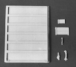 Detail Associates 6302 HO Scale Superior Panel Doors pkg(2) 6 x 8'3" 6-Panel