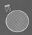 Detail Associates 2702 Air Grilles (Photo-Etch Stainless Grille & Plastic N-B-W Castings) ALCO Diesels - 64" Diameter pkg(2) HO Scale 