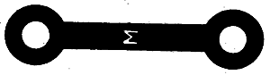 Precision Scale Co PSC 48187 Drawbar - Delrin Plastic Medium (27/32") O/S/HO Scale