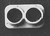 Detail Associates 1023 Pyle Headlight - Dual w/Visors Horizontal Shield pkg(2) Ho Scale