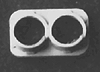 Detail Associates 1023 Pyle Headlight - Dual w/Visors Horizontal Shield pkg(2) Ho Scale