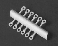 Detail Associates 1101 Lift Rings Plastic pkg(18) Ho Scale