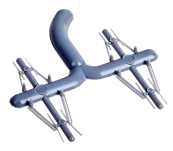 Detail Associates 2314 Windshield Wipers Offset Blade/Single/Double Arm pkg(8) Ho Scale