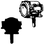 Cal Scale 202 Steam Loco Headlight (Brass Castings) Sunbeam - Standard Ho Scale