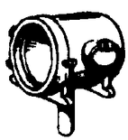 Cal Scale 203 Steam Loco Headlight (Brass Castings) ATSF Old Style Ho Scale