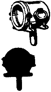 Cal Scale 210 Steam Loco Headlight (Brass Castings) ATSF Standard Ho Scale