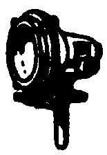 Cal Scale 304 Steam Loco Headlight (Brass Castings) Switcher Type (Front or Rear; Also Used as Back-Up Light on Bigger Tenders) Ho Scale