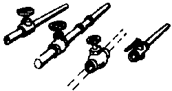 Cal Scale 314 Globe Valves & Drain Cocks (Brass Castings) Ho Scale