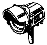 Cal Scale 331 Steam Loco Headlight (Brass Casting) Pyle - Flat Sided w/Visor Ho Scale