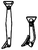 Precision Scale Co PSC 31106 Locomotive Brake Hangers w/Shoes (Brass) HO Scale