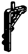 Precision Scale Co PSC 4887 Tow-Pipe Bracket .040" Core HO Scale
