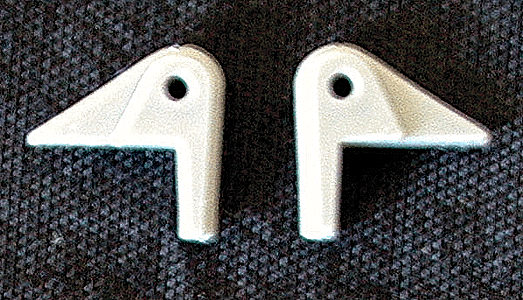 Hi-Tech Details 6021 EMD Lifting Lugs for E & F Units 2 Pair Santa Fe Style for Rear HO Scale