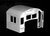 Hi-Tech Details #5002 GE 4 Window Cab Pre 1972 Small Windows Plated Over HO Scale
