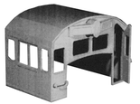 Hi-Tech Details 5004 GE Thinwall  4 Window Cab Post 1972 HO Scale