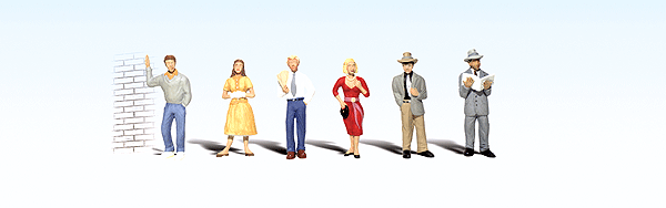 Woodland Scenics 1821 Pedestrians - Scenic Accents pkg(6) HO Scale 