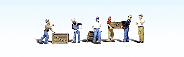 Woodland Scenics 1823 Dock Workers - Scenic Accents pkg(6) HO Scale 
