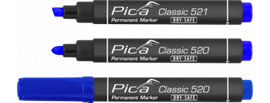 Pica 520/41 - Permanent marker 1-4mm, Round tip, blue