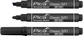 Pica 521/46 - Permanent marker 2-6mm, Chisel tip, black