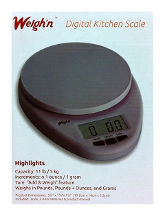1 food scale - Tools for the HCG Diet