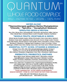 Trial pack of QUANTUM Whole Food Complex 25 grams. Test for suitability if you suffer from any food allergies or other health concerns.