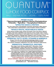 Trial pack of QUANTUM Whole Food Complex 25 grams. Test for suitability if you suffer from any food allergies or other health concerns.