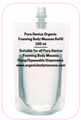 Luxury Organic Foaming Body Mousse Refill Pack - 200 ml. Works with all Pure Genius Foaming pump and squeezable dispensers.