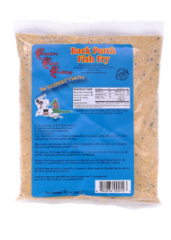 Back Porch Fish Fry
Once you try this, your favorite fish fry will change to Back Porch Fish Fry.  With its delicious cornmeal base, seasoned with Magic Swamp Dust, your fish will be crispy on the outside and tender and juicy on the inside! Real easy to use, the directions are on the label.