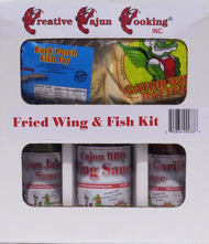 After your prep your fish or pluck your chicken, fry it up in our Famous Creative Cajun Cooking flavor.  The Fried Wing and Fish Kit brings all the flavor you need to take your next party to another level!