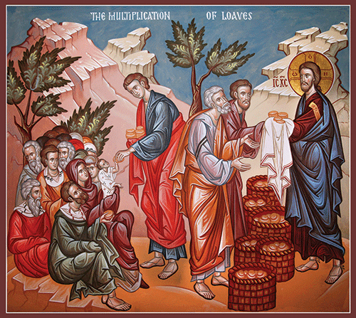 Multiplication of the Loaves, large icon - Ancient Faith Store