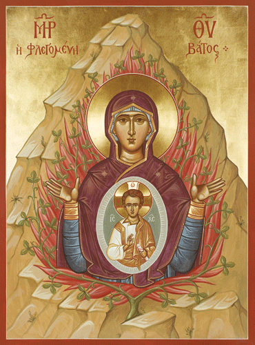 Theotokos, the Burning Bush, large icon - Ancient Faith Store