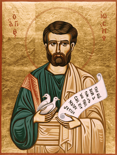 saint joseph the betrothed large icon ancient faith store