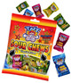 TNT Sour Chews. 12 x 150g in a box. The TNT Sour Chews come with 33 individual wrapped lollies in each packet. 
They are Gluten Free Liquid Filled sour lollies mixed flavours in a bag of Blue Raspberry, Strawberry, Tutti Frutti and Lime Flavours