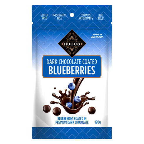 1 x 120g Premium Dark Chocolate Coated Blueberries