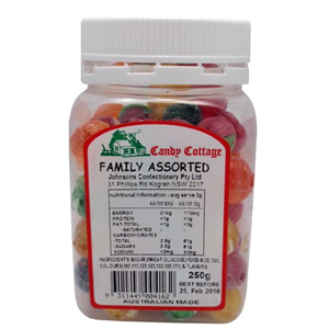 Cottage Candy Jar Family Assorted 250g x 1