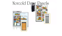 Norcold Upper Door Panel 636216 (fits NXA641/ NXA841) black acrylic