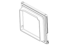 Norcold Upper Freezer Door 621560 panel door (fits the DE0061)