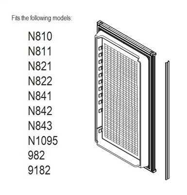 Norcold Lower Door 619631 panel door (fits N811, N821, N841, N1095, 982, 9182) waffle interior