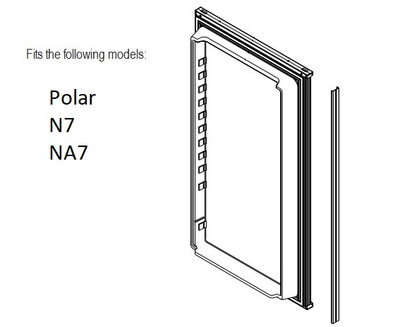 Norcold Lower Door 638532 panel door (fits the N7/ NA7)