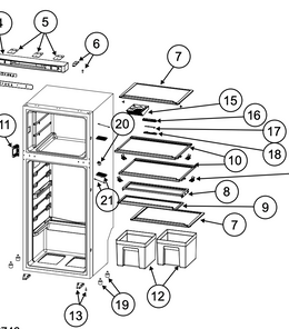 Norcold Refrigerator Shelf 640172 (fits N10DC/ N8DC)