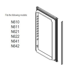 Norcold Lower Door 623955 panel door (fits the N611, N621, N641) smooth interior