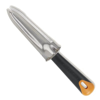 Fiskars 1023619 Heavy duty knife with sharpener (green)