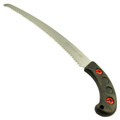 This Silky ZUBAT 330 Pruning Saw has large teeth and comes with a leg sheath.