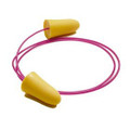 Corded ear plugs are a great way to keep them where you want them. Try these Moldex Softies corded disposable foam ear plugs and you'll be convinced.
