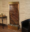 Harmony River Fountain with Rustic Copper Trim and Brown Marble