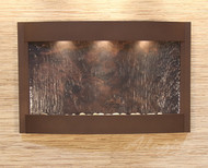Calming Waters Wall Fountain with Copper Vein Frame and Multicolor Featherstone Water Panel