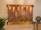 Olympus Falls Wall Fountain with Rustic Copper Frame and Brown Rainforest Marble